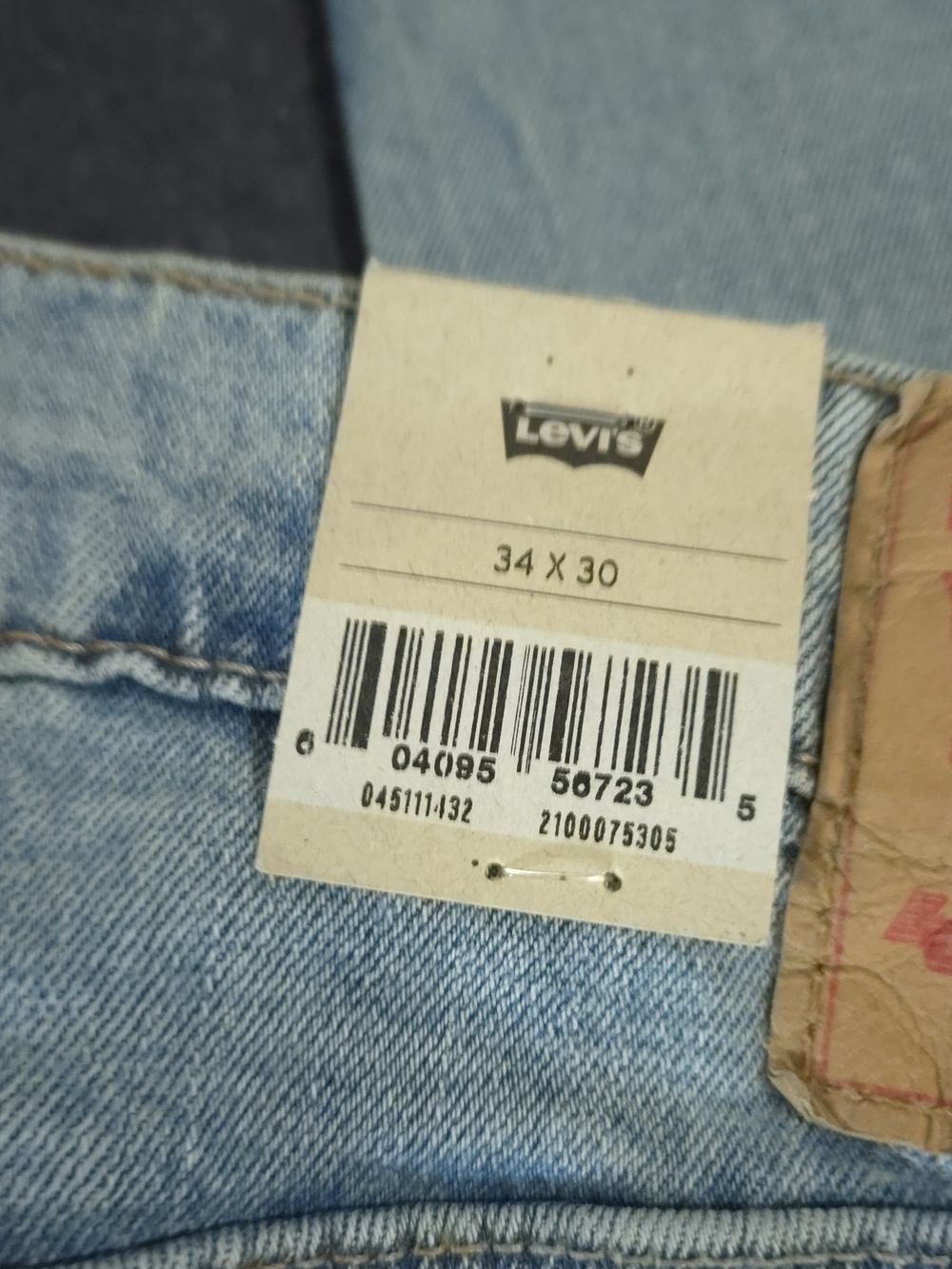 Levi's Light Wash Straight Leg Jeans 511 Slim 34x30 - Picture 8 of 10